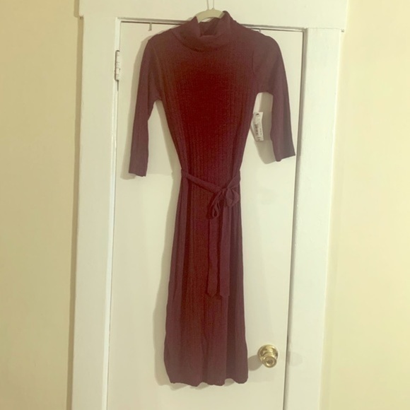 Worthington Maroon Turtleneck Knee length Sz XS - Picture 1 of 11